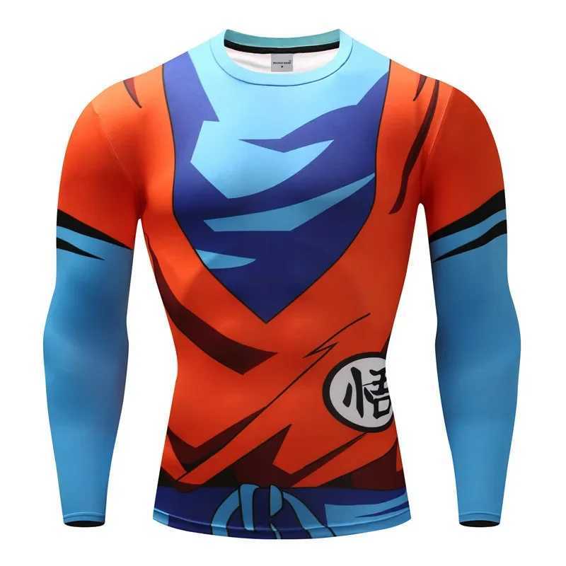 New Arrival Animated Vegeta cosplay 3D printed long sleeved T-shirt mens spring and autumn casual sports trend lightweight breathable top Z241223