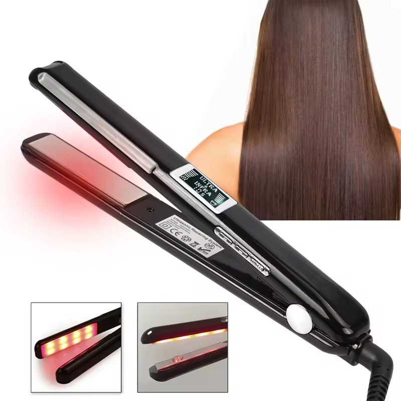 Infrared Ultrasonic Care Treatment Tools Professional Shortcut Straightener Hair Straier