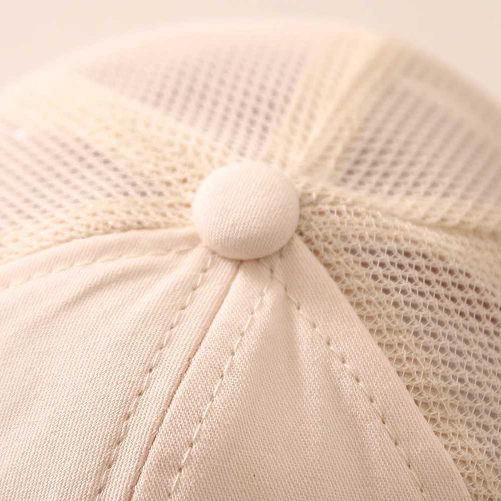 Caps Hats Childrens Hat Summer Embroidered Rabbit Cartoon Baseball Hat Mesh Boy and Girl Baby Leisure Beach Hat Children 2-6 Years Old H241223