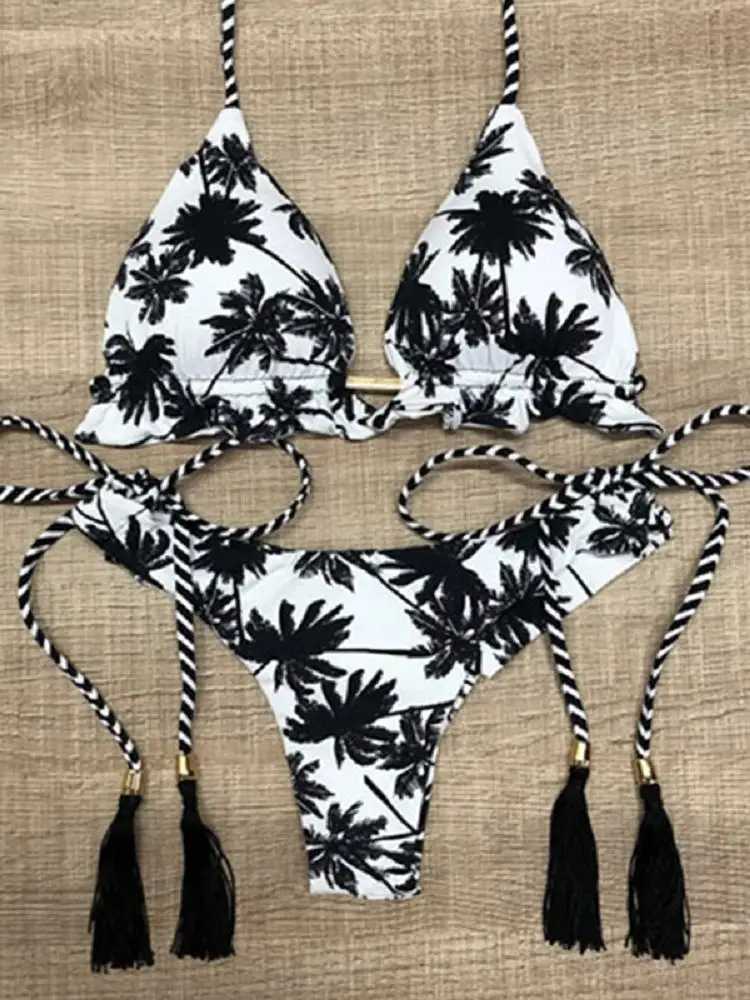RUOTONGSEPT Sexy Print Bikinis Set Women Swimsuit Bandage Two-Piece Swimwear Brazilian Biqunis Beachwear Bathing Suit 2022 NewXJ241223
