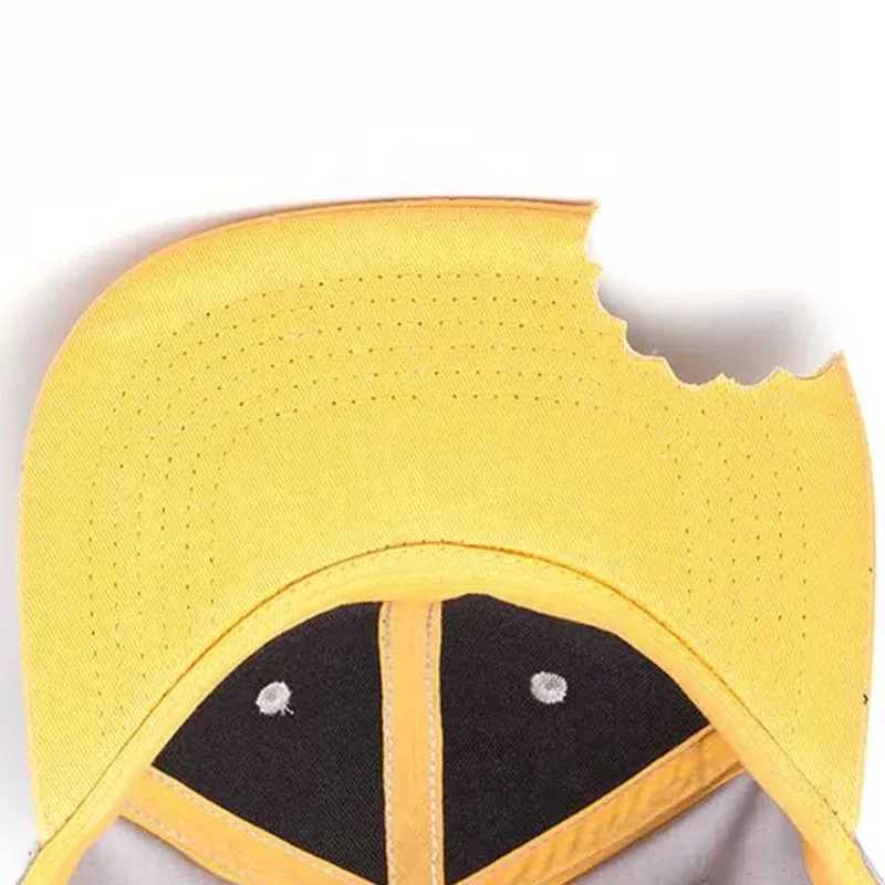 Caps Hats PANGKB brand PIZZA hat hip-hop snapshot hat suitable for adult womens outdoor leisure sun baseball hat H241223