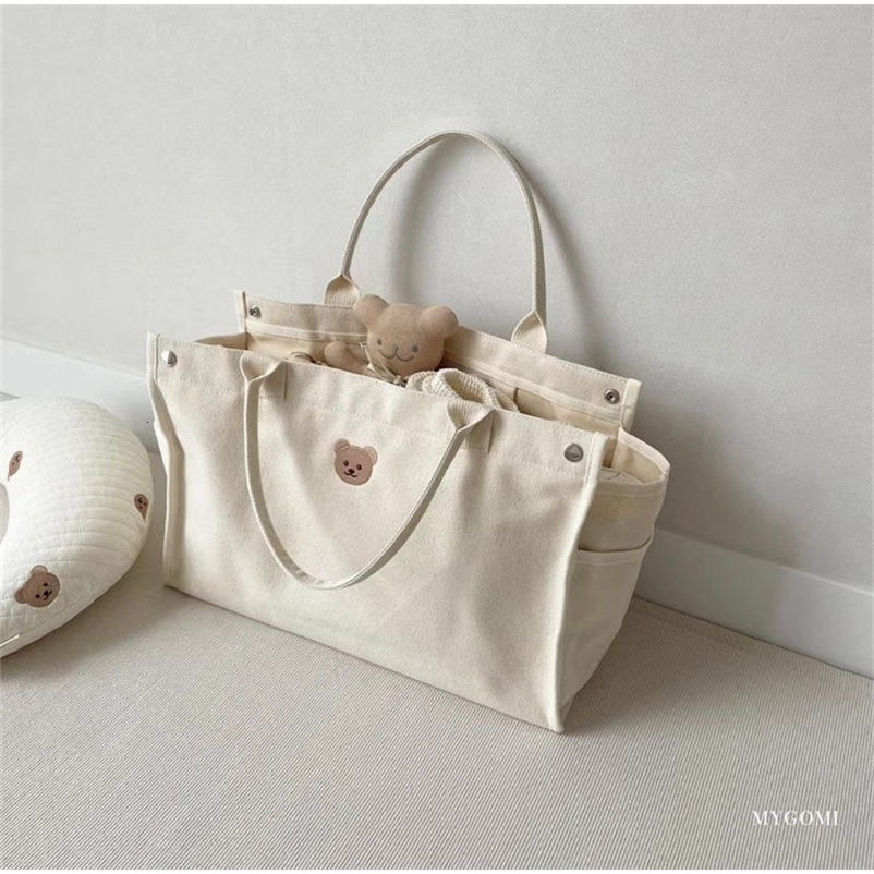 Canvas Mommy Bag Baby Nappy Bags for born Diaper Organizer Babies Accessories Stroller Tote Bag Mom Handbags 241220
