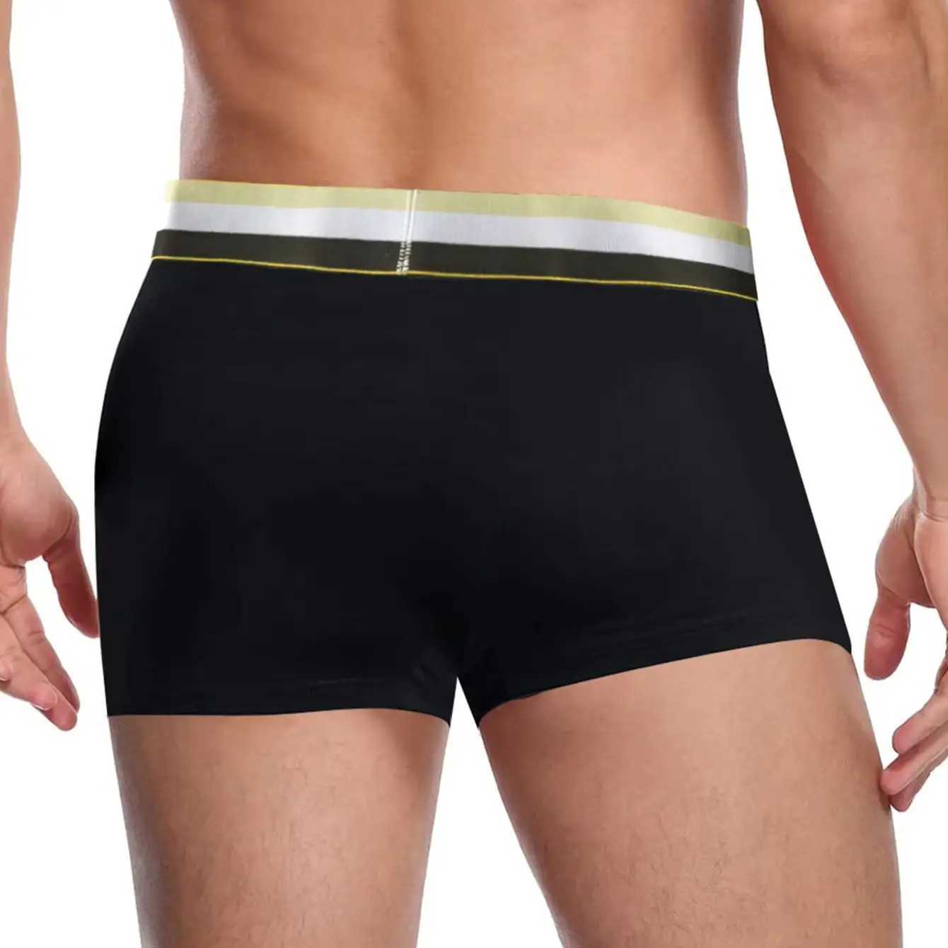 Mens sexy underwear and Rub Me hot stuff printed underwear breathable boxer shorts W241223