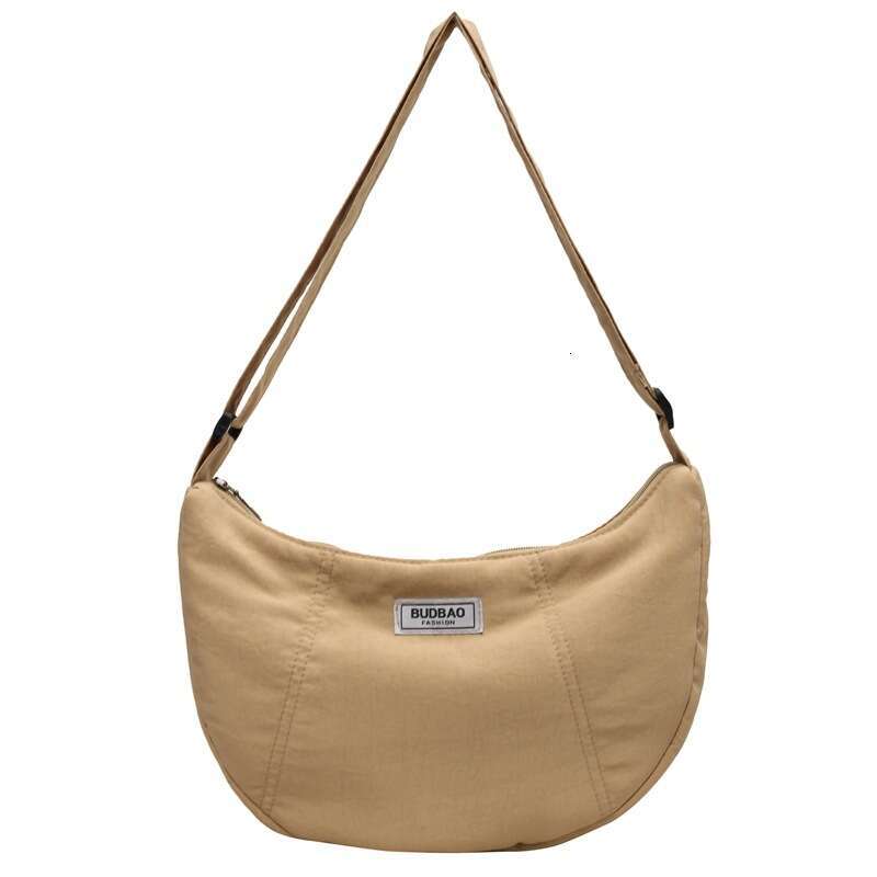 Simple Lightweight Women's New Nylon Fabric Dumpg Bag, Fashionable And Casual Travel, One Shoulder Diagonal Cross Bag
