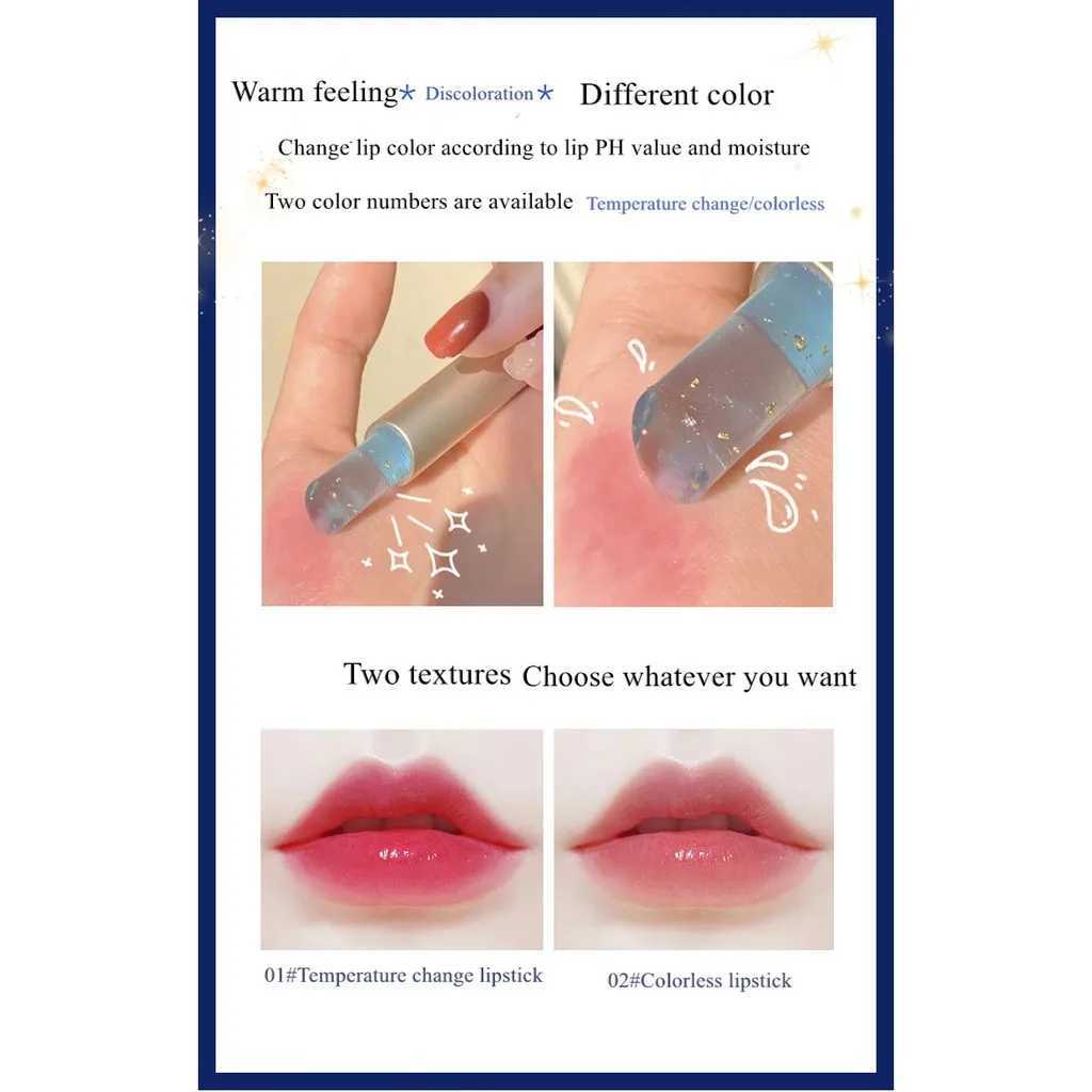 Temperature Changing Color Lipstick Moisturizing Lip Balm Anti Cracking Long-Lasting WaterproofXJ241223