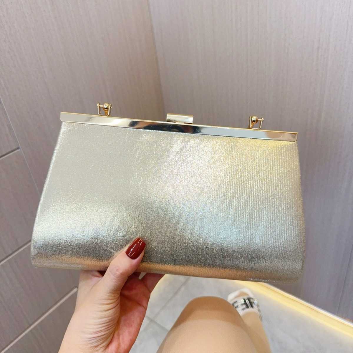 New Sparkling Banquet Handbag Clutch Bag with Diagonal Straddle Evening Dress Bag Ktv Party Banquet Bag Celebrity Large Capacity Womens Bag 240920