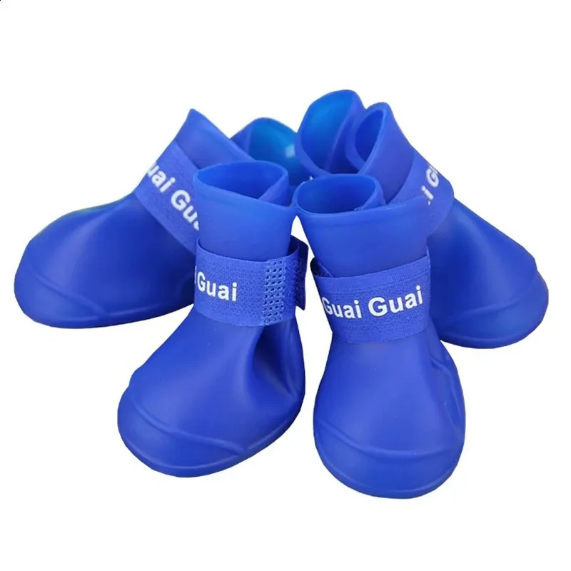 8PCSSet Shoes Dog Rain Shoes Anti-slip Waterproof Outdoor Footwear Socks Foot Cover Protect Dogs Paw Outdoor Boots