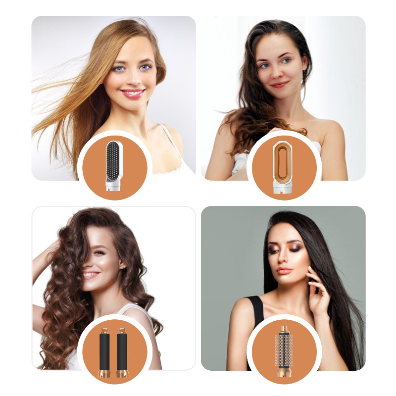 New 5 In 1 Multifunctional Professional Hairdresser Straightener With Brush Blow Dryer For Hair Multi Styler