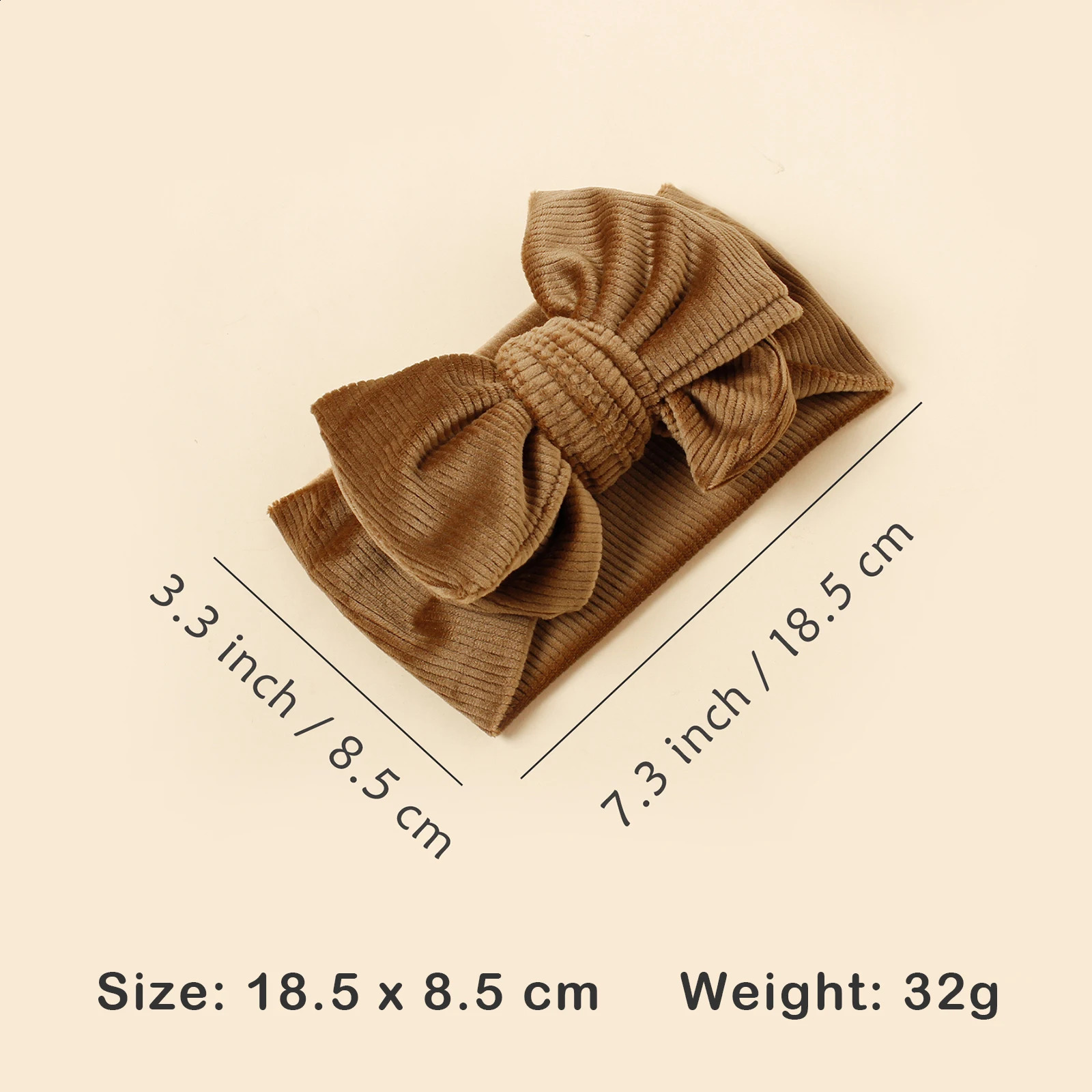 28pc/lot Big Double Layer Baby Headband Velvet Headwraps Kids Velvet Turban Ribbed Headbands Girls headbands Hair Accessories 241223