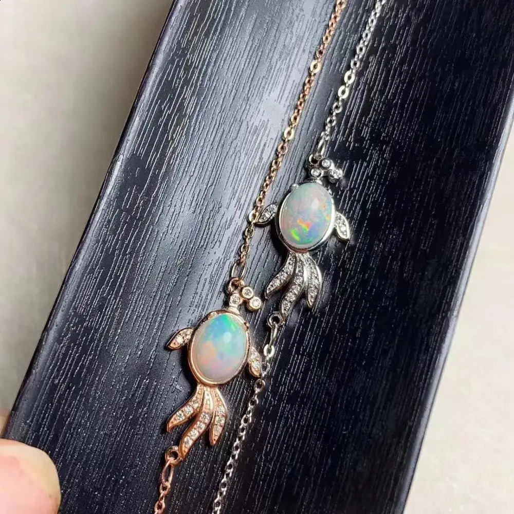 Opal Bracelet 925 sterling silver Fine jewelry Natural And Real Opal Bracelet 241220