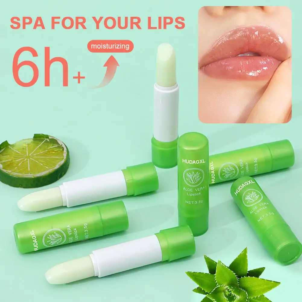 Aloe Vera Matte Lipsticks Color Changing Lipstick Tubes Hydrating Vitamin C Lip Moisturizer Waterproof Lip Blam 2.7g/3.5gXJ241223