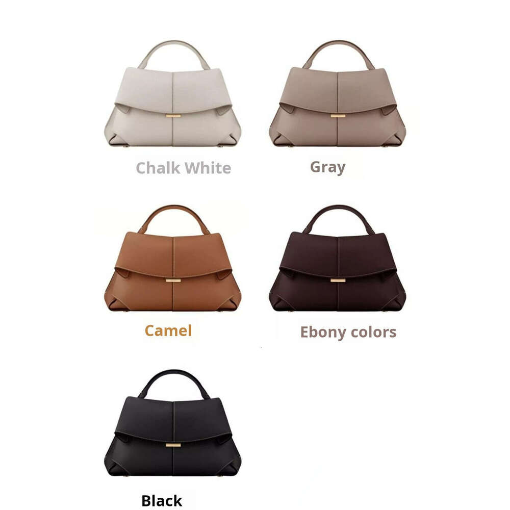 Bags Hot Fashionable Women's Bag French Design New Pole Head Cowhide Fashion Pleated Handbag