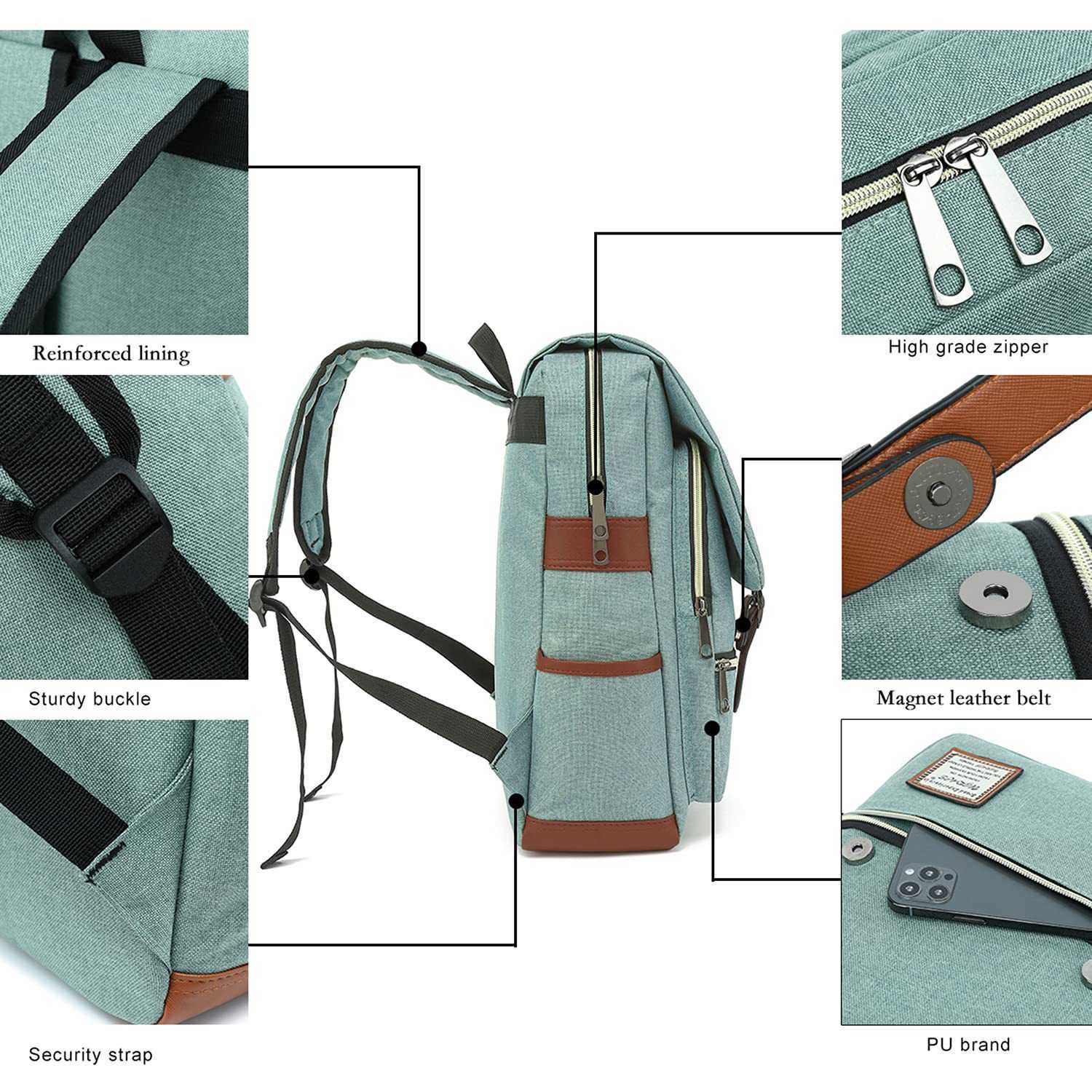 Computer Backpack with Personalized Mens and Womens Outdoor Canvas Large Travel Bag Fashionable Usb Bookbag 241223