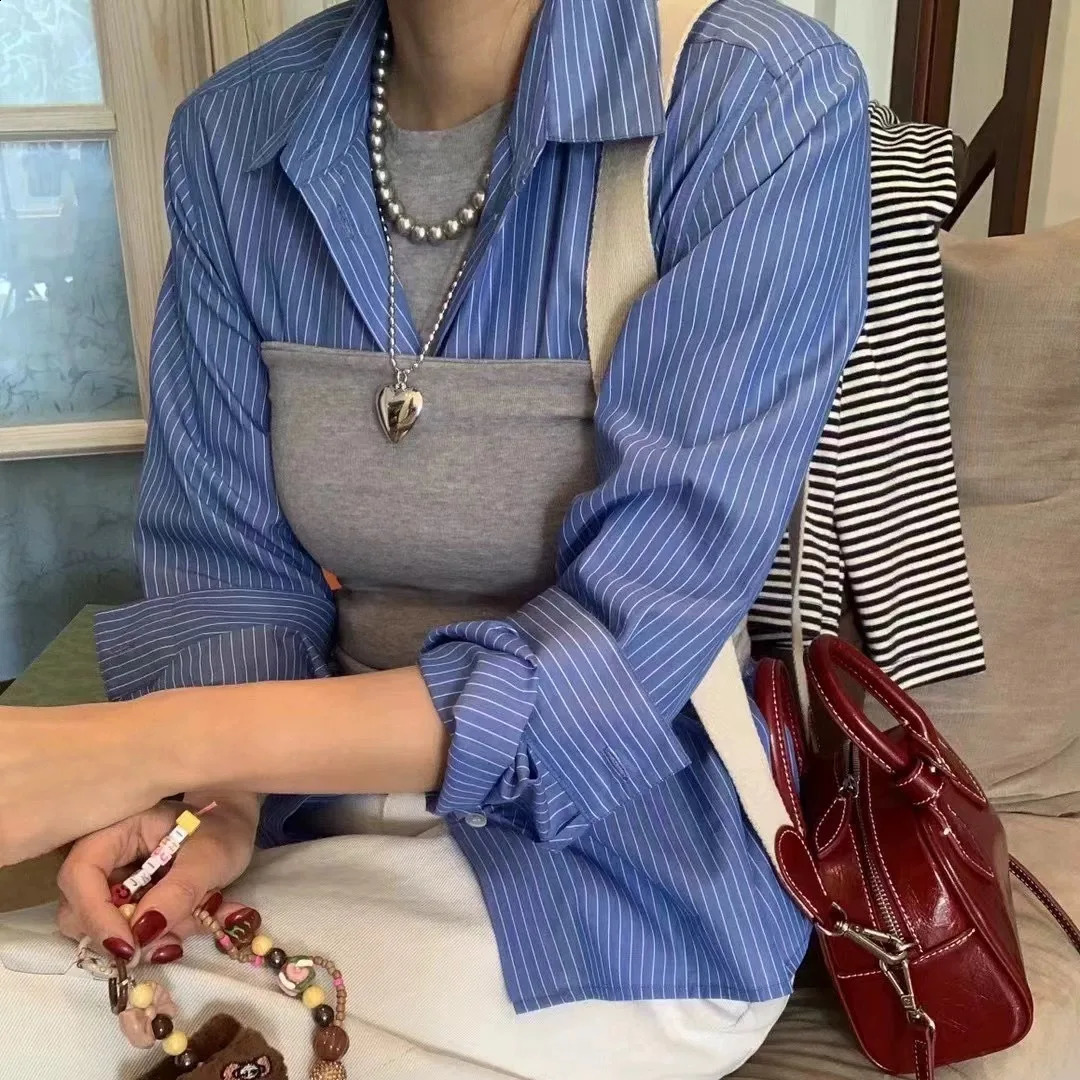 South Korea Dongdaemun three-dimensional love necklace simple heart clavicle chain all fashion personality pendant 241220
