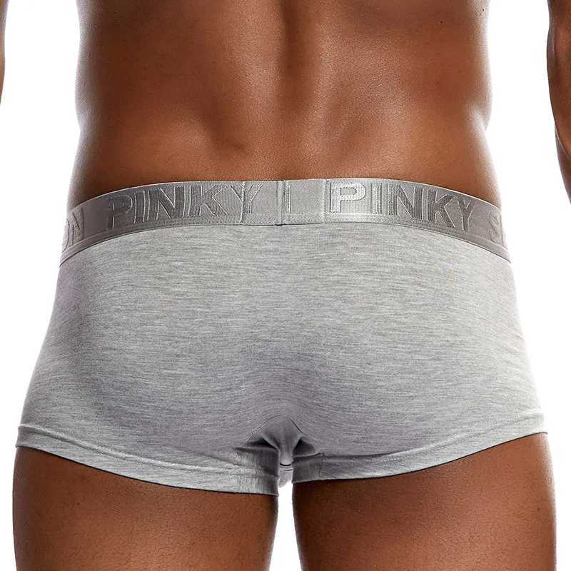 New Breathable Calzoncillo Hombre Modal Mens Underwear Boxing Cotton Mens Underwear Mens Underwear Shorts U-shaped Transparent Bag W241223