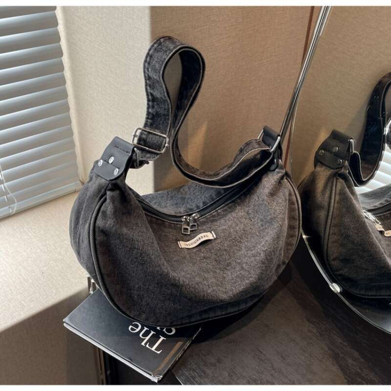Women's Bags Handbag Women Denim Large Capacity Strap Adjustable Crossbody Sg Vintage Messenger Casual Shopper Bags Shoulder Bag