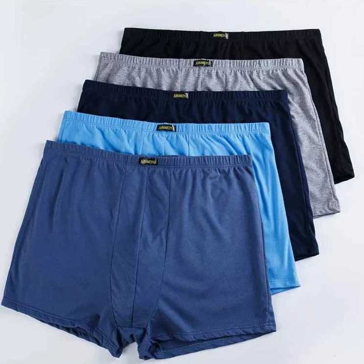100% pure cotton mens underwear mens boxing underwear loose oversized mens breathable cotton underwear 0XL W241223