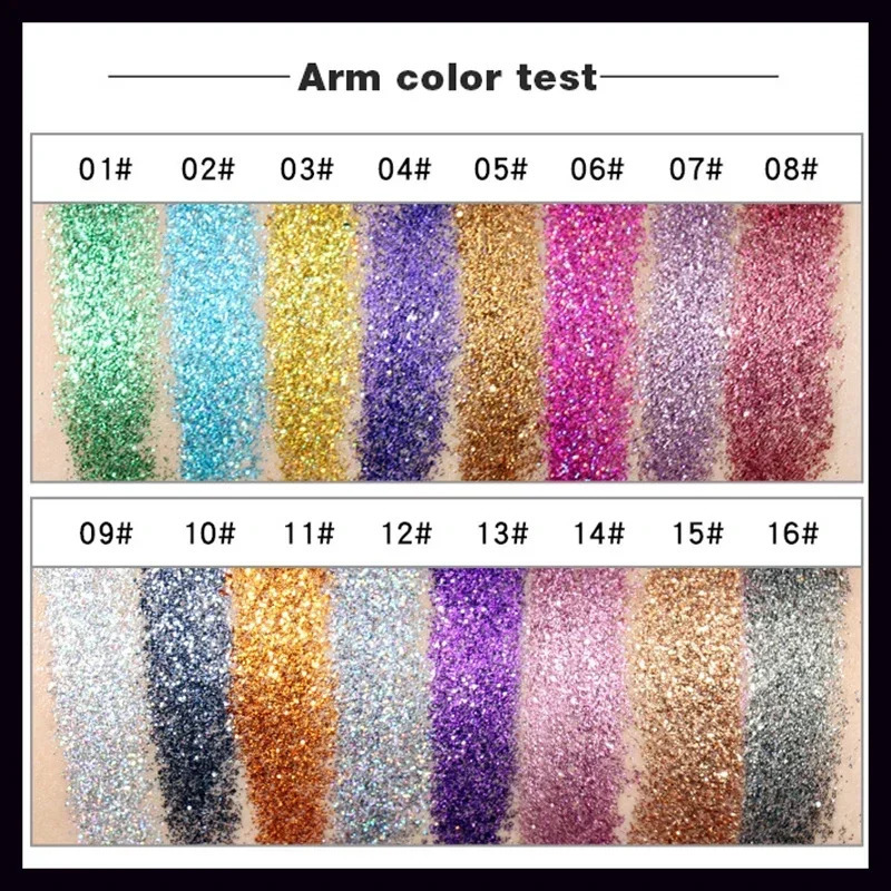 Gorgeous Glitter Eyeshadow Long Lasting Waterproof Pearlescent Glitter Shimmer Eye Shadow Colorful Eye Makeup Tint Cosmetics 241223