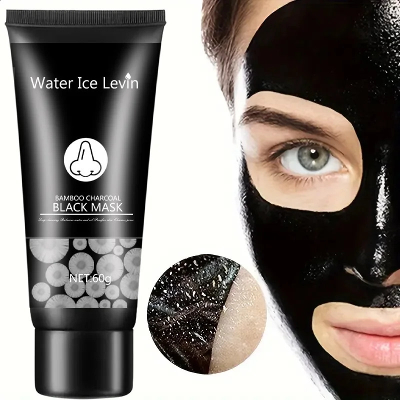 Bamboo Charcoal Mask Blackhead r Deep Facial Masks Deep Cleansing Purifying Peel Off Black Nud Shills Face Care Black Mask 241223