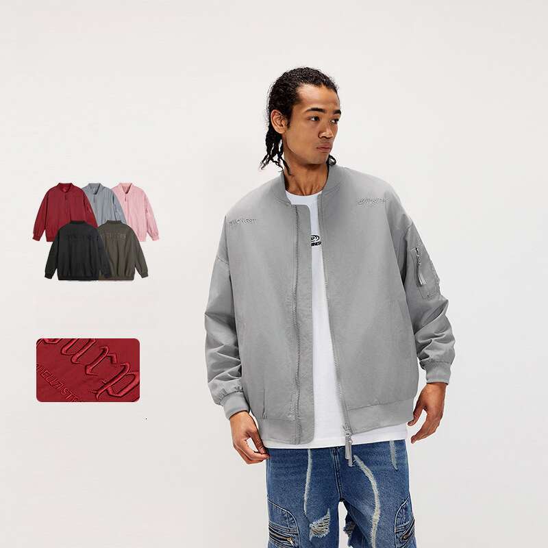 American Trendy Brand Spring Autumn Baseball Rascal Handsome Coat Men's and Women's Flight Jacket