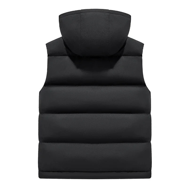 Mens Vest Jacket Warm Sleeveless Jackets Camouflage Winter Waterproof Zipper Coat Autumn Stand-up Collar Casual Waistcoat
