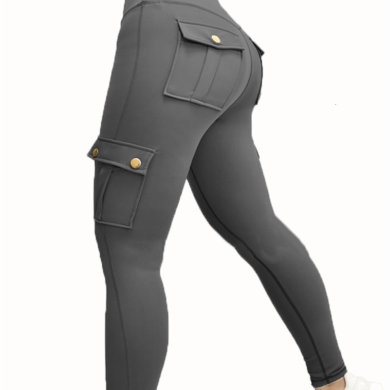 Pockets Gym Legging High Waist Fashion Fitness Pants Skinny Stretch Outdoors Comfortable Sport Leggings y241203