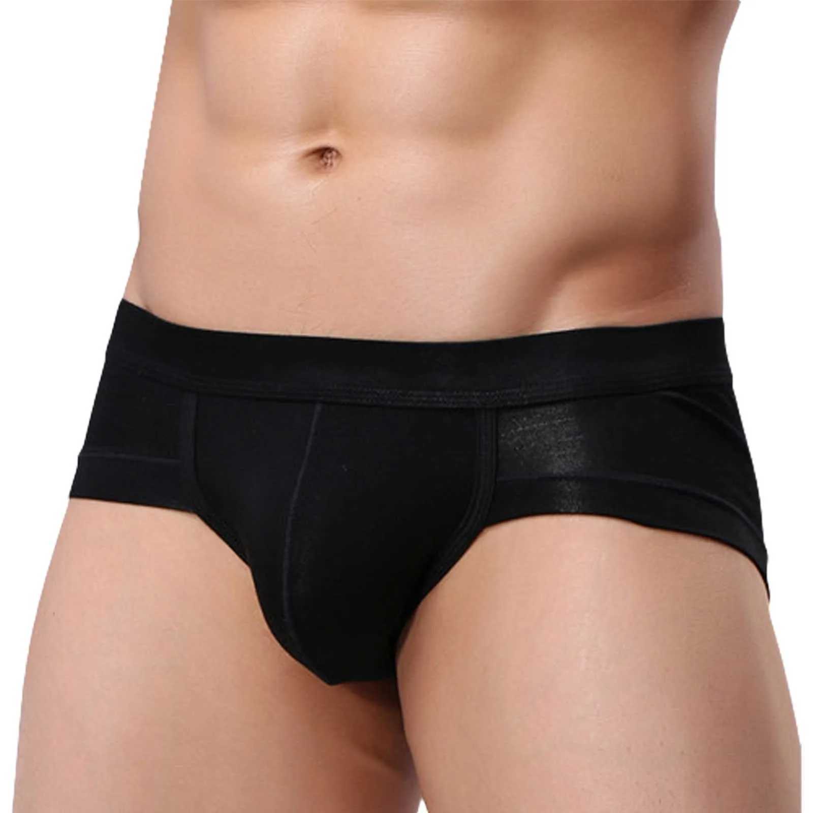 Mens triangle underwear mens solid color underwear U-shaped low waist underwear plus size mens underwear fast shipping W241223