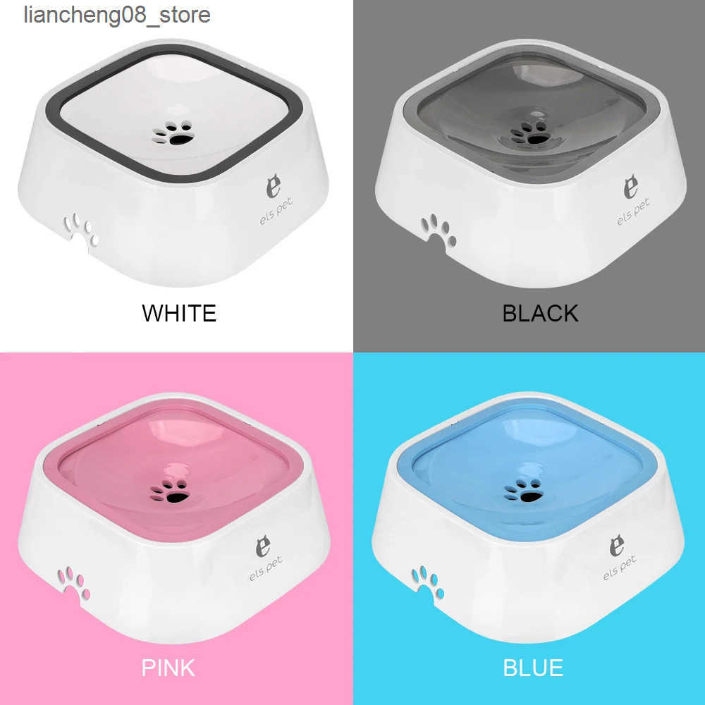 Dog Bowls Dishes Slow Water Feeder Dispenser Cat Dog Water Bowl Carried Floating Bowl Pet Fountain 1.5L Anti-Overflow L240910