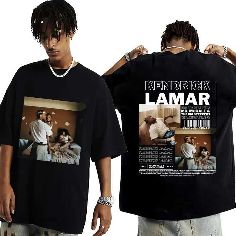 Summer Rapper Kendrick Lamar Good Kid T Shirt Mens Womens Hip Hop Graphic Short Sleeve Oversized T-shirts Harajuku StreetwearXJ241223