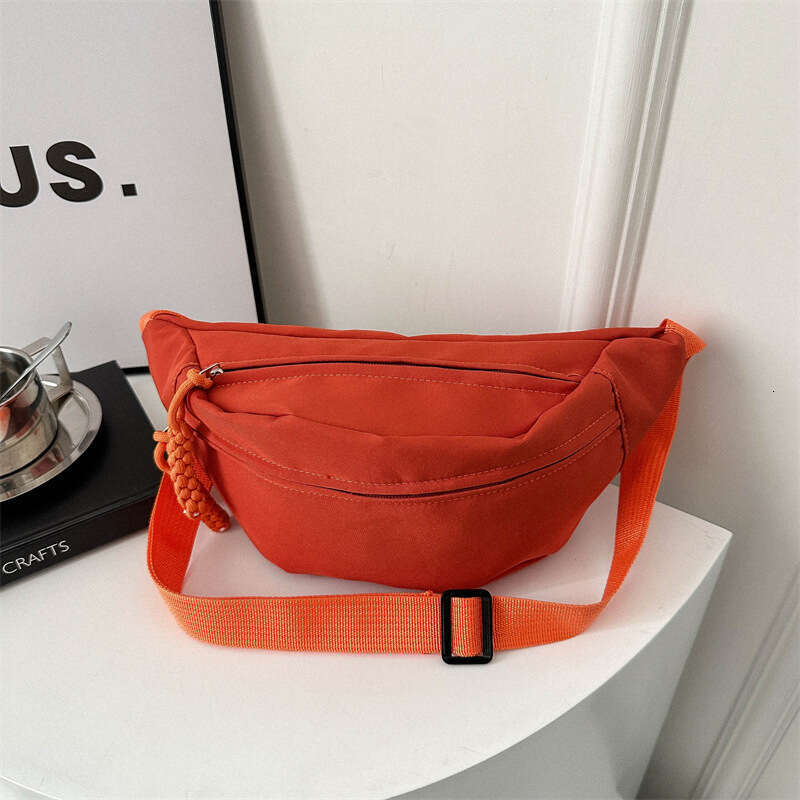 Crossbody Chest Women's Spring New Trend, Sports Niche Waist Bag, Casual Simple Shoulder Bag