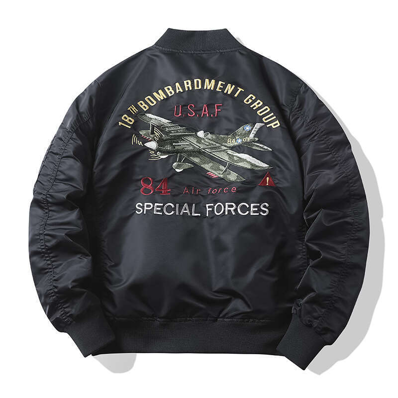 Men's Wear Casual Jacket New Autumn/Winter Air Force Ma1 Pilot Jacket Men's Embroidered Baseball Jersey Spring/Autumn Large Coat