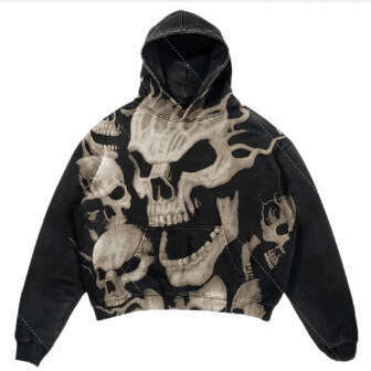 2023 New trendy men's 3D digital printed polyester fabric hoodie pullover jacket