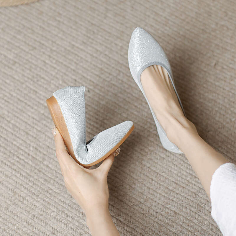 Single Shoe Women's 2023 New Autumn Style Fashionable And Versatile French Fairy Temperament Internet Famous Pointed Soft Soled Flat Shoes