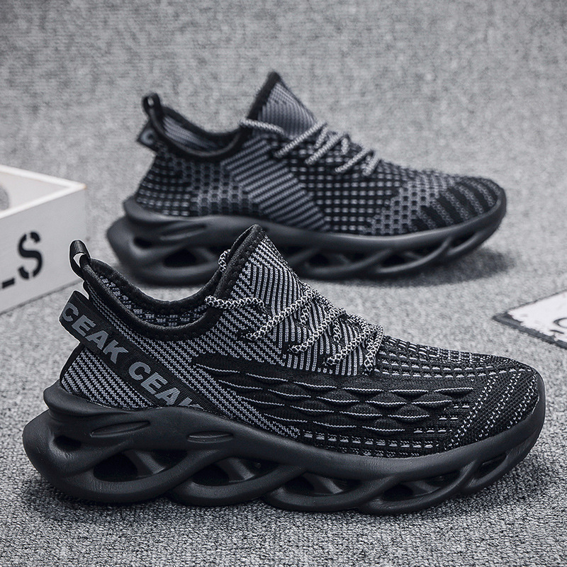 Running Shoes for Women Men Black White Brown Thick Sole Wear-resistant Mesh Walking Shoes