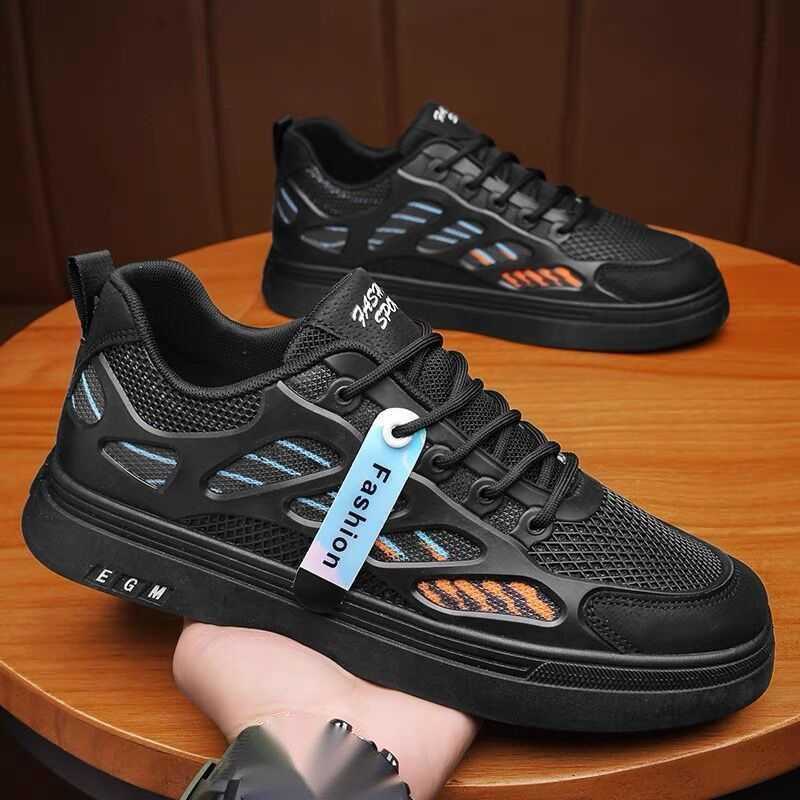 NXY Canvas Shoes Mens Shoes Summer Breathable Mesh Shoes Sports Shoes Korean Version Versatile White Shoes Thick Soled Casual Board Shoes Men