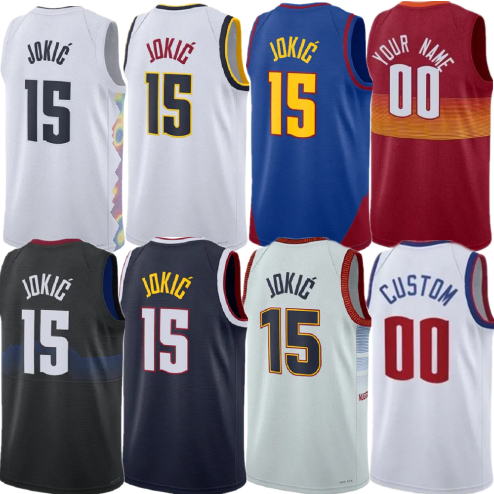 Custom Basketball jerseys Jokic Murray Gordon Poeter Jr. Braun Nnaji Watson Westdrook Saric Strawther Pickett jersey