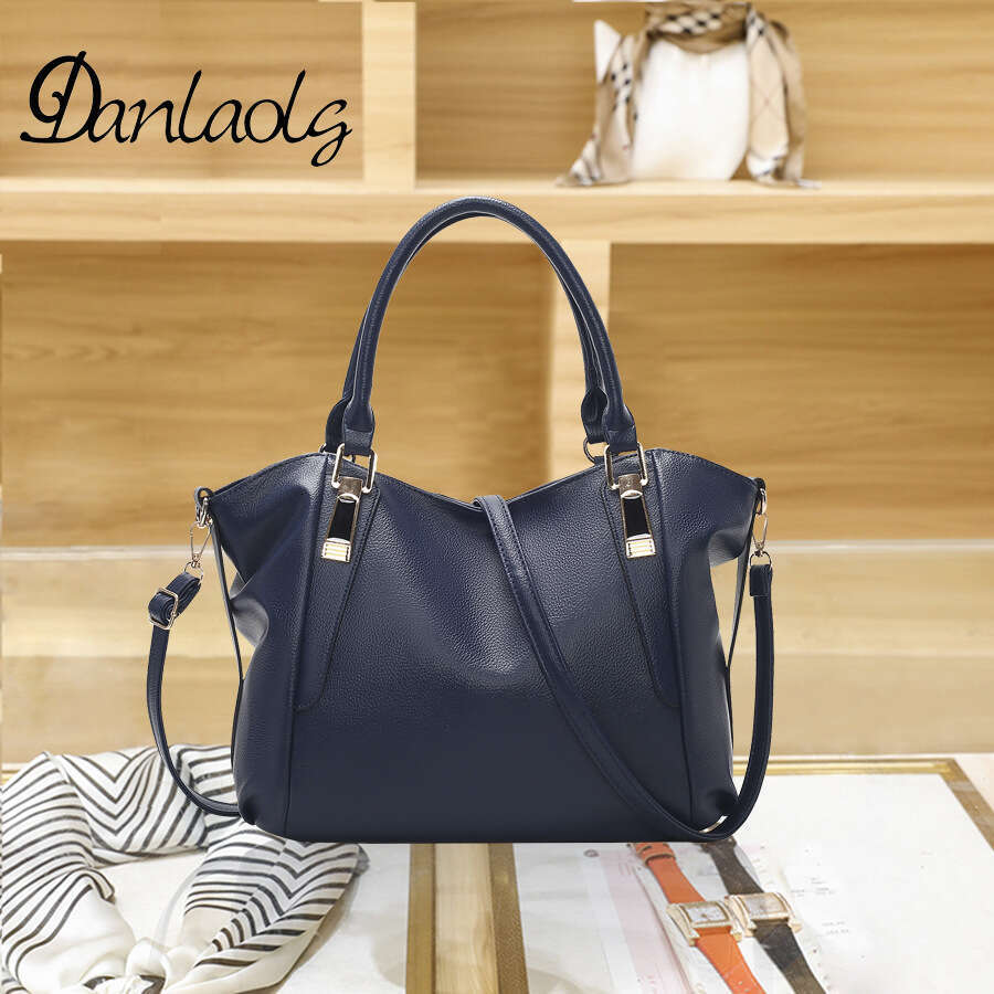 Autumn Women's New Leather Texture Mother Bag With Lychee Pattern Large Capacity Handbag