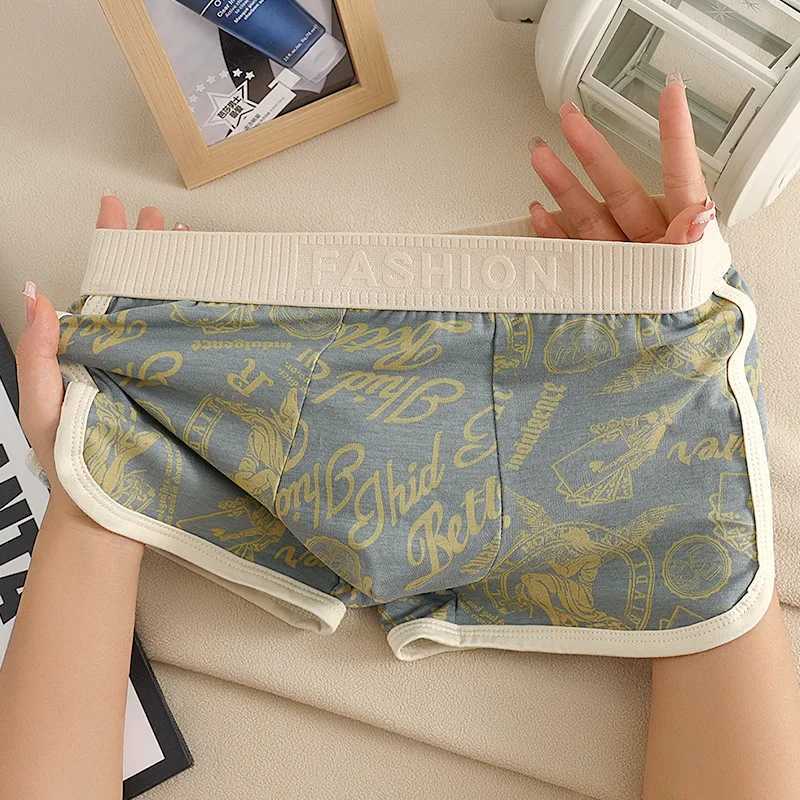 EXILIENS brand 3-piece boxer mens underwear new cotton print mens boxer Cuecas Masculinas boxing shorts mens underwear size M-3XL XS640 W241223