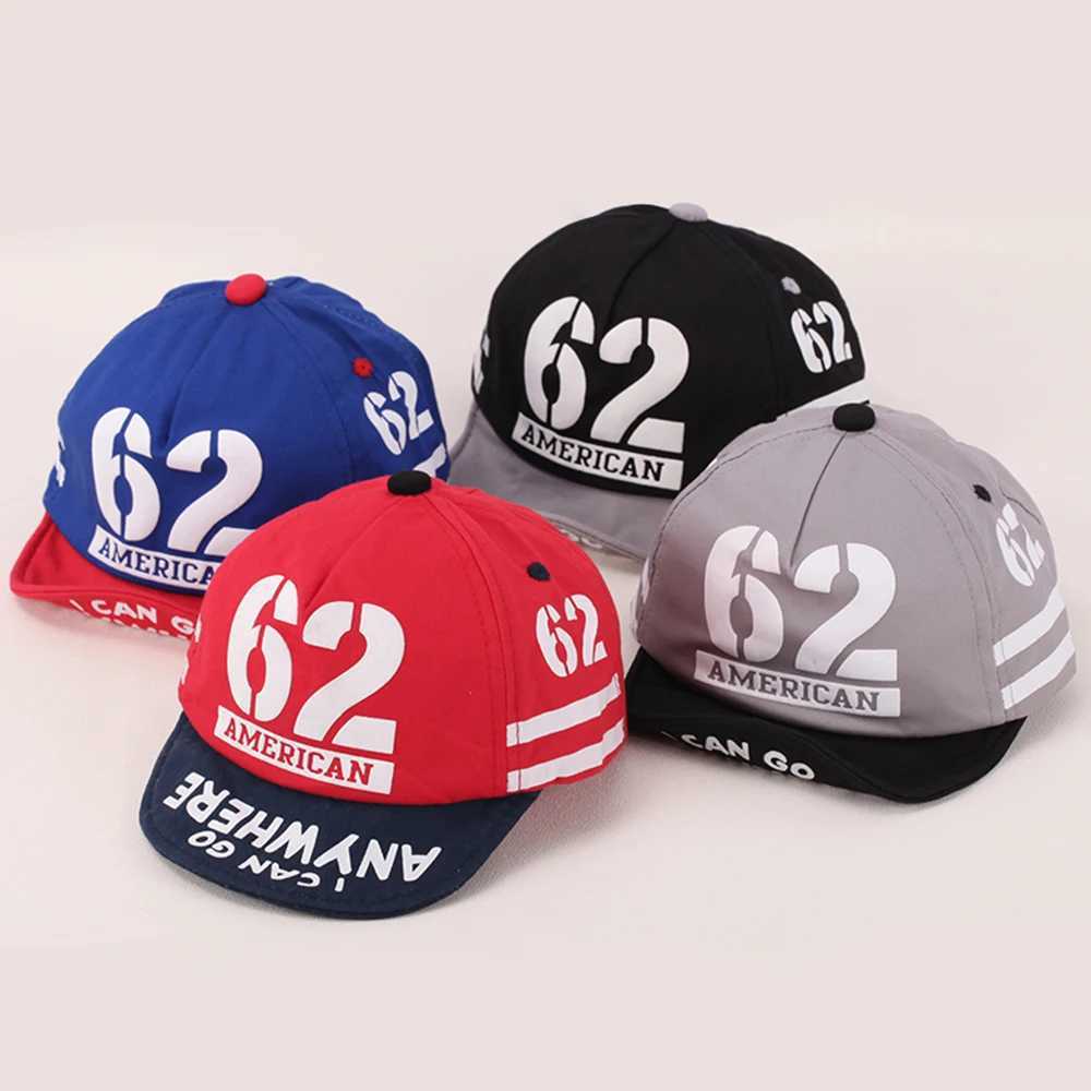 Caps Hats Peaked Cap for Kids Summer Baby Boy Hats 5-24 Month Embroidery 62 Number Baseball Cap Girls Cotton Sun Hat H241223