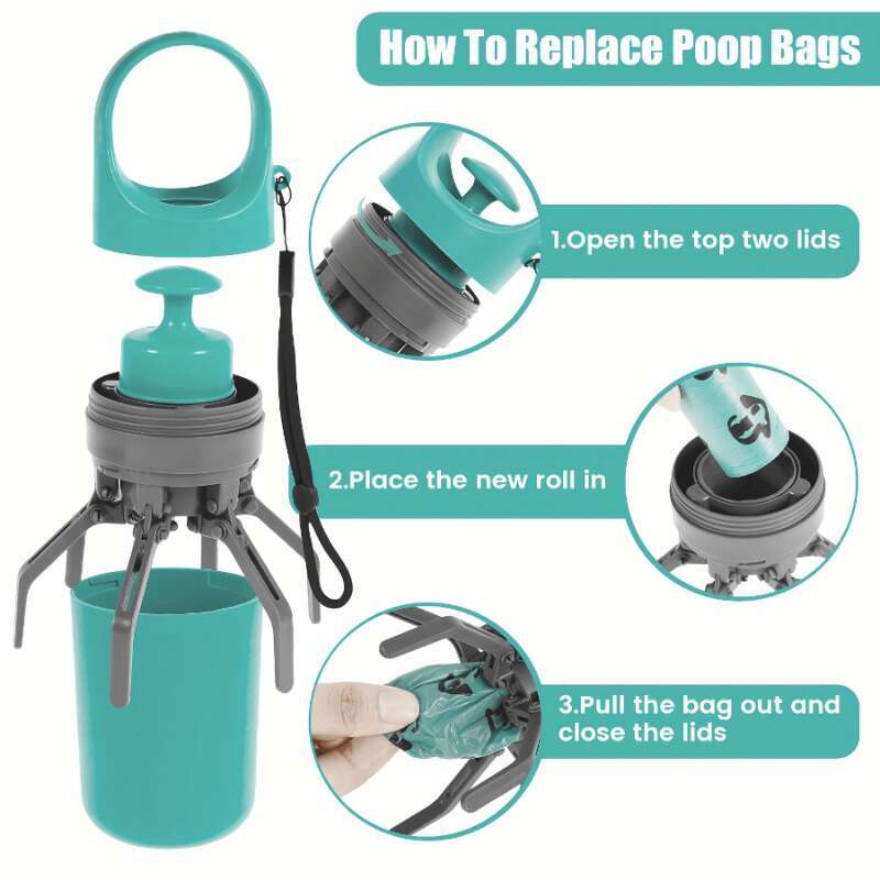 Lightweight Portable EVA Pet Picker Convenient Scoop and Dispense Tool for Dogs - Easy to Carry Sanitary Outdoor Poop Removal Solution