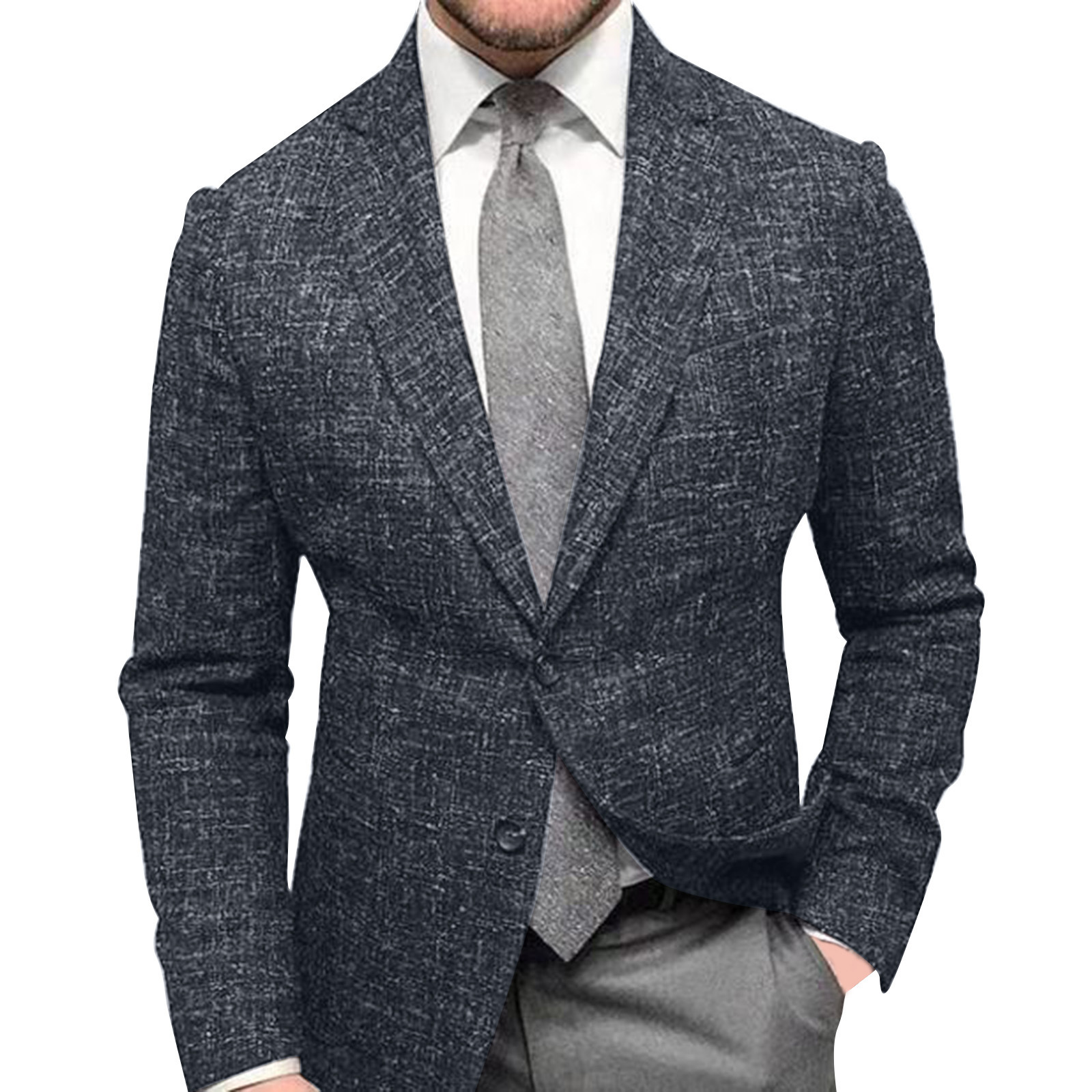 K751 Men's Business Casual Suit Jacket for Spring & Autumn - Stylish and Comfortable
