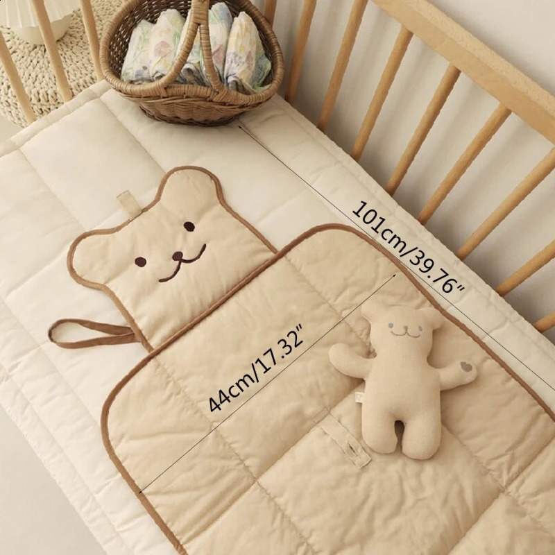 Portable Travel Baby Changing Mat Foldable Diaper Changer Nursing Mattress Breathable Crib Bedding Pad Infant Essential 241223