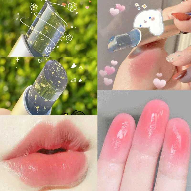 Lip Balm Color Changing Moisturizing Gold Foil Lip Gloss Natural Long Lasting Lipstick Lip Glaze Tint Lip Oil Makeup Lip CareXJ241223