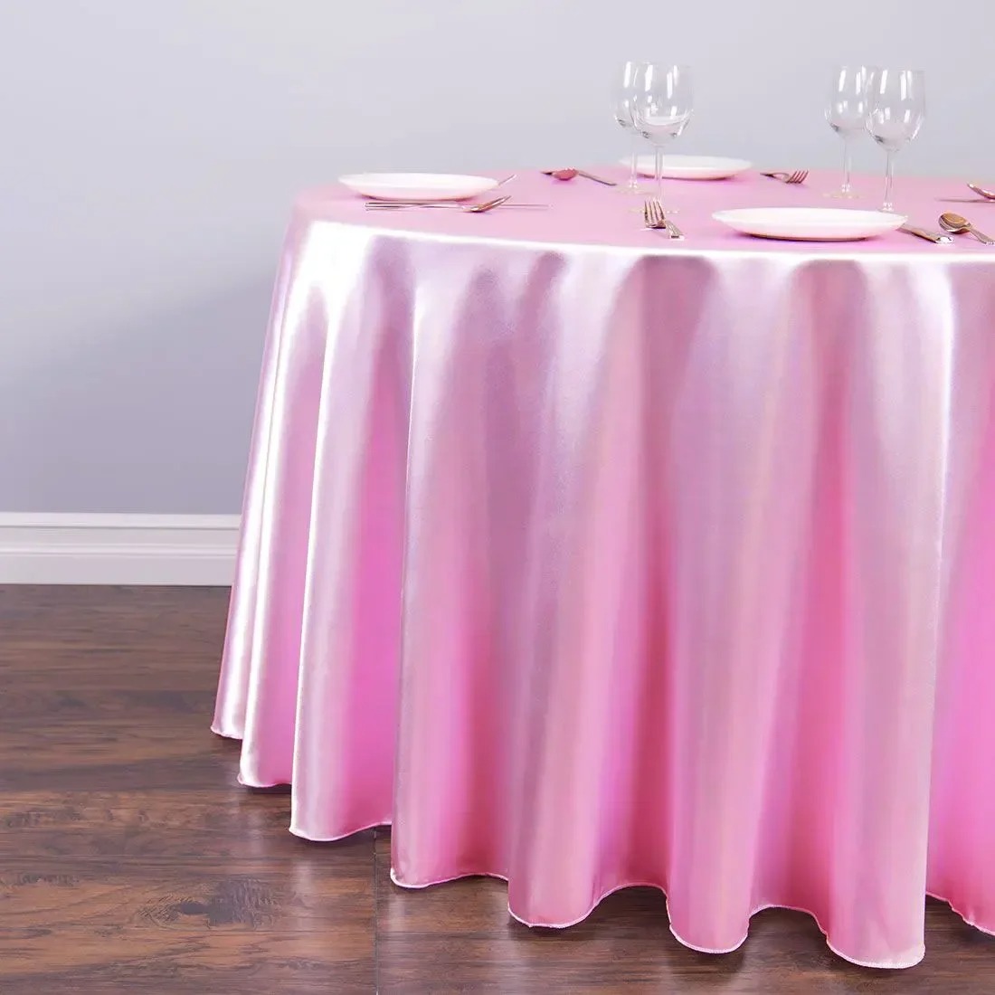 CDS291Tablecloth Wedding Decor Smooth Cloth For Banquet Hotel Party White for Christmas Birthday Events Banquet