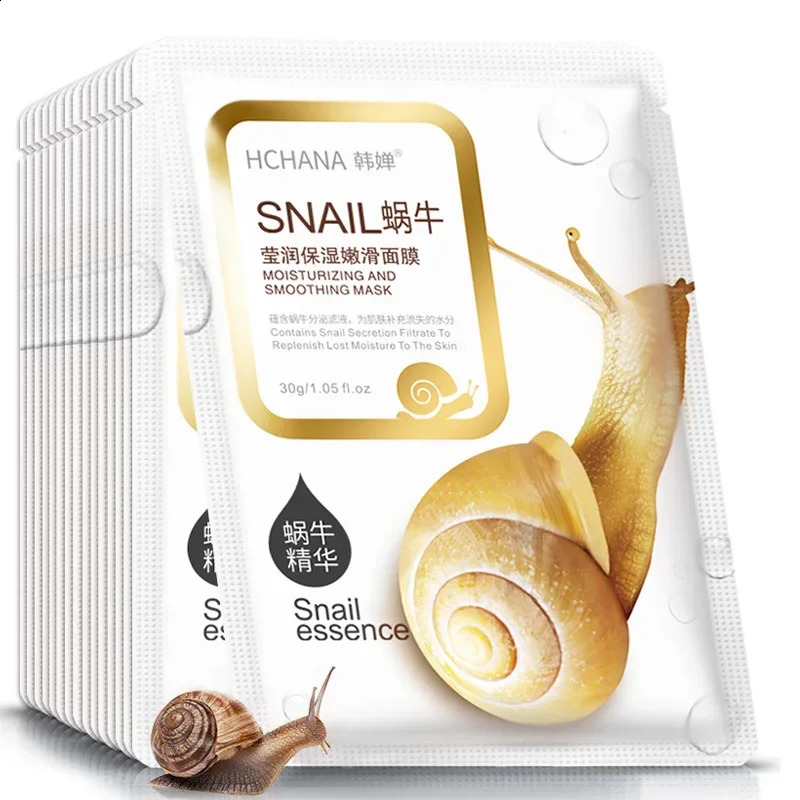 20pcs Snail Collagen Face Mask skincare Moisturizing Brightening Firming Facial Masks Face Sheet Mask Korean 241223