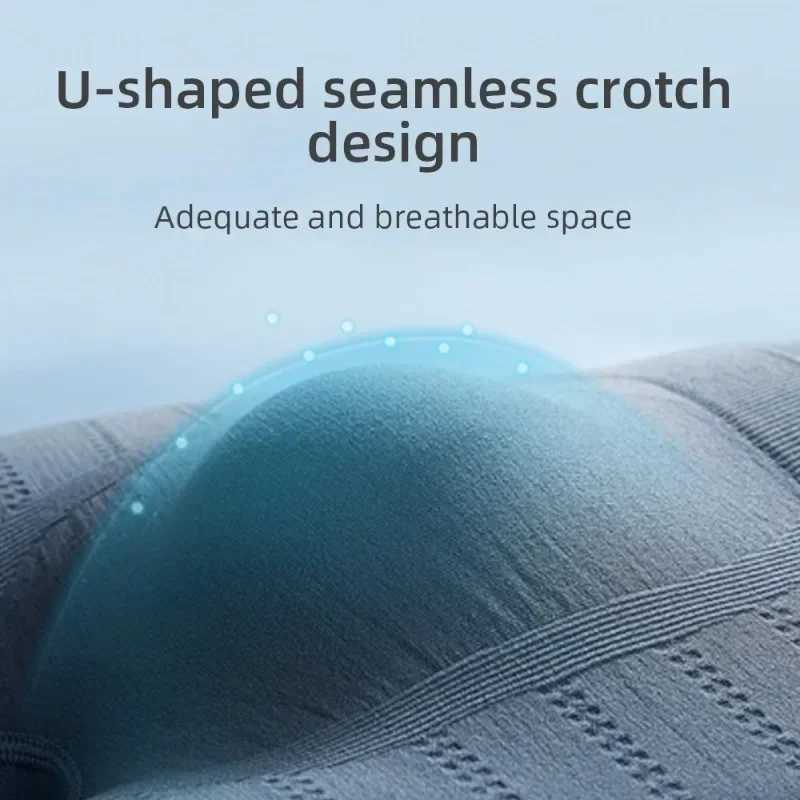 Mens underwear boxing organic cotton breathable underwear seamless and soft mens underwear flat pants comfortable plus size underwear W241223
