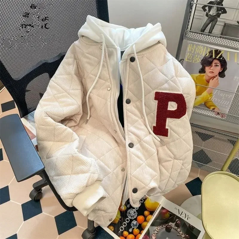 American winter high street men and women trendy personalized two-piece couple loose retro hip-hop casual top y2k 241223