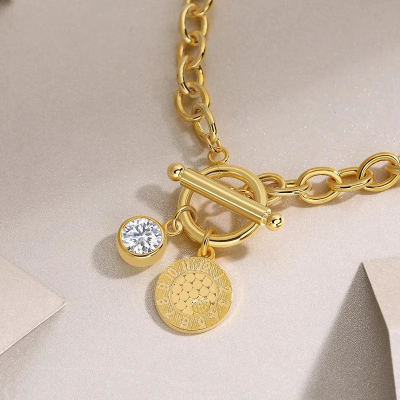 S925 Silver 1 Yellow Gold Chain Woman Cuff Bracelet Party Gift 241214