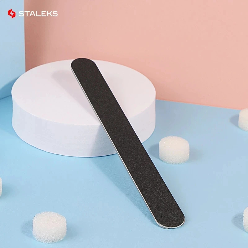 STALEKS Disposable Nail Polishing Strips Stainless Steel Double-sided Plate Nail Manicure Polishing Frosted Strip Tools 241223