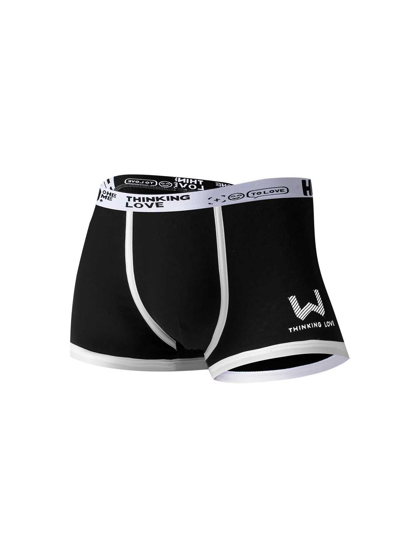 Explosion pair mens underwear cotton letter boxer shorts mens casual boxing shorts fashion sports pants W241223